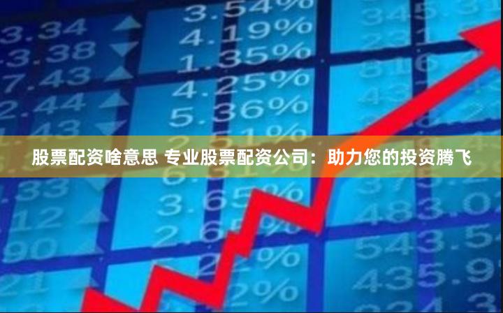 股票配資啥意思 專業(yè)股票配資公司：助力您的投資騰飛
